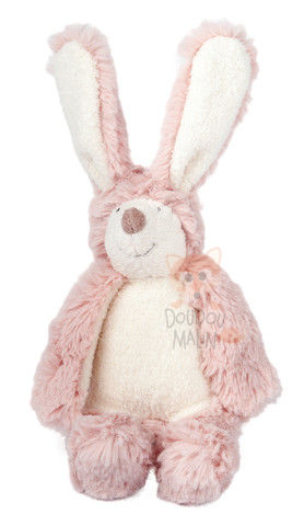  bande à basile rattle baby comforter pink white rabbit 
